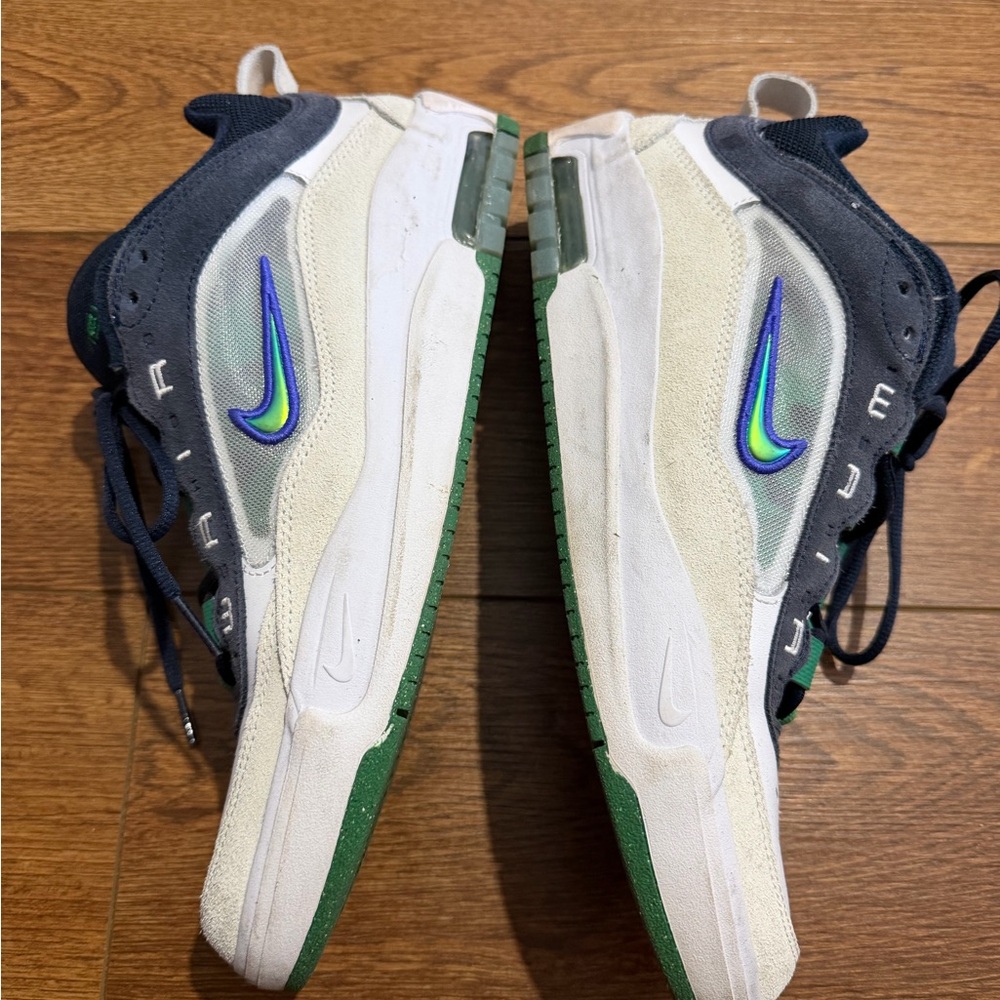 Nike SB Air Max Ishod Wair Skate Shoes. White-Obsidian.